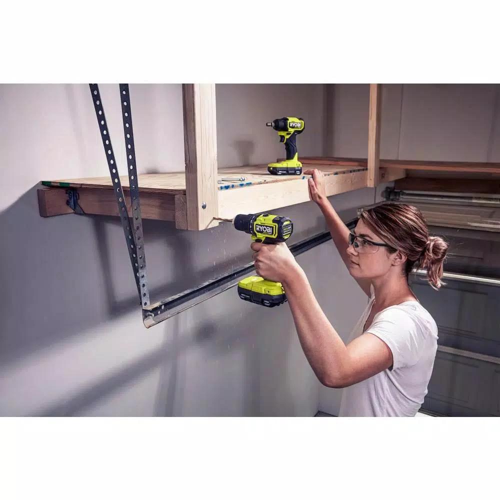 RYOBI ONE+ HP 18V Brushless Cordless Compact 3-Tool Combo Kit (Drill/Driver, Impact Driver, Impact Wrench)