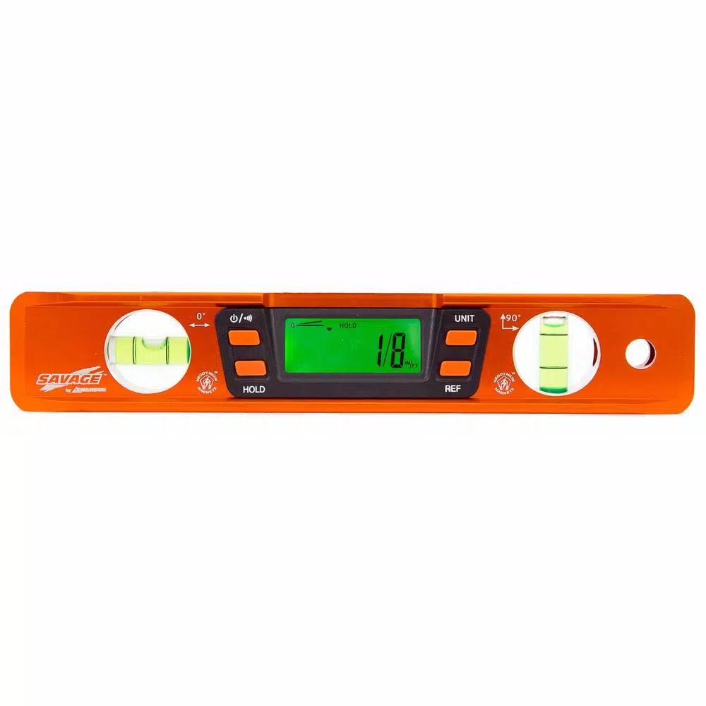 Swanson Savage 9 in. Digital Magnetic Torpedo Level with Audio Alert and Auto-Rotating Screen