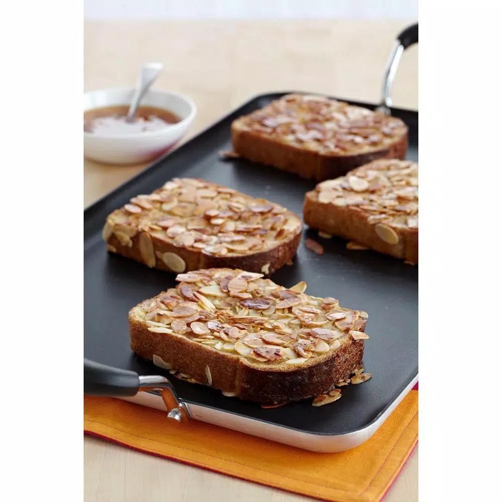 IMUSA 26 in. Nonstick Double Burner Aluminum Griddle