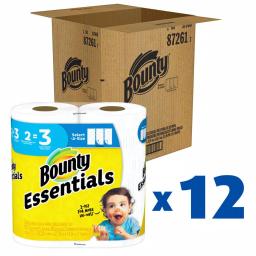 Bounty Select-A-Size White Paper Towel Rolls, 24 Rolls (12-Pack of 2 Giant Rolls) thumbnail 1