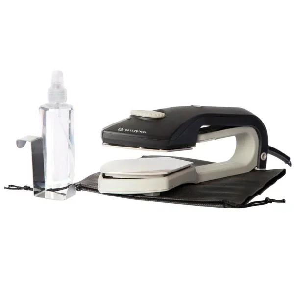 Unbranded EazzyPress Quick Iron - Dual-Sided Hanger Iron with Teflon-Coated Plates
