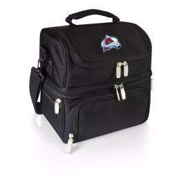 Picnic Time Pranzo Colorado Avalanche Black Insulated Lunch Bag and Picnic Tote with Utensil Set thumbnail 1