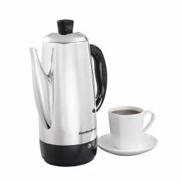 Hamilton Beach 12-Cup Stainless Steel Cordless Electric Percolator with Chrome Mirror Finish thumbnail 3