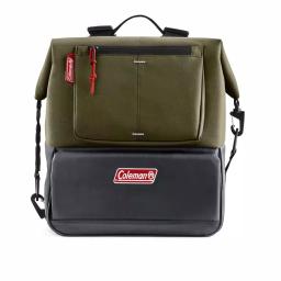 Coleman 4.5QT Convertible Can-Dispensing Backpack Cooler with Reusable Ice Packs, Olive thumbnail 1