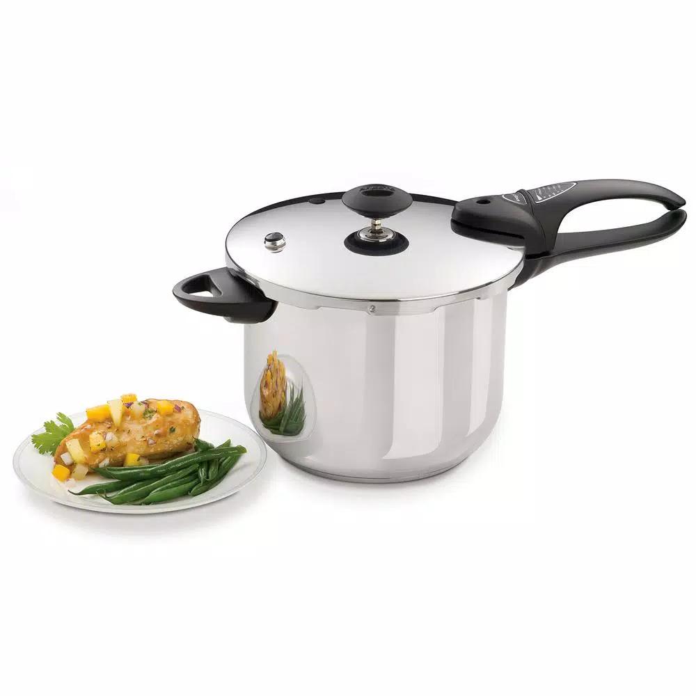 Presto 6 Qt. Stainless Steel Stovetop Pressure Cooker with Tri-Clad Base