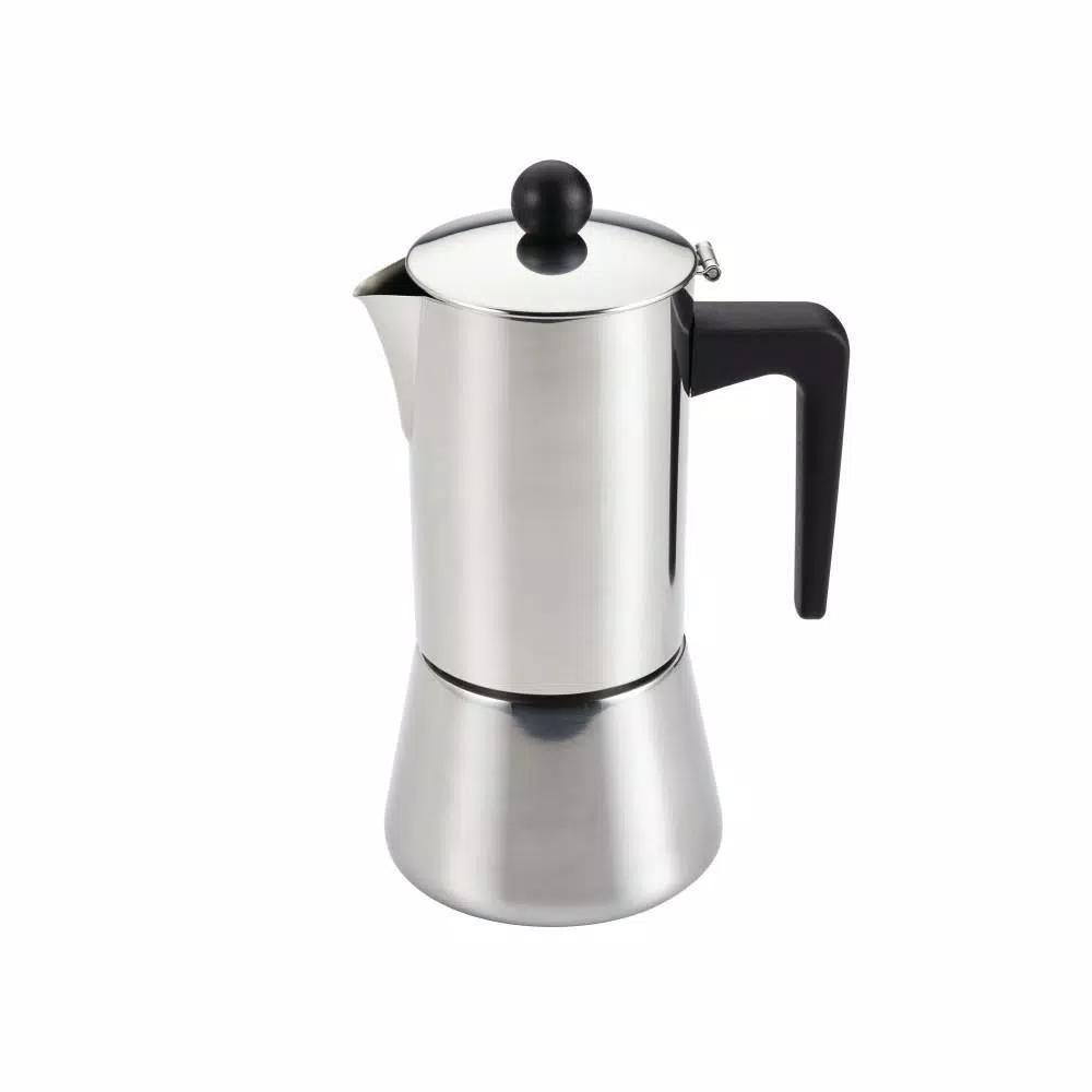 BonJour Coffee & Tea 6-Cup Stainless Steel Stovetop Espresso Maker