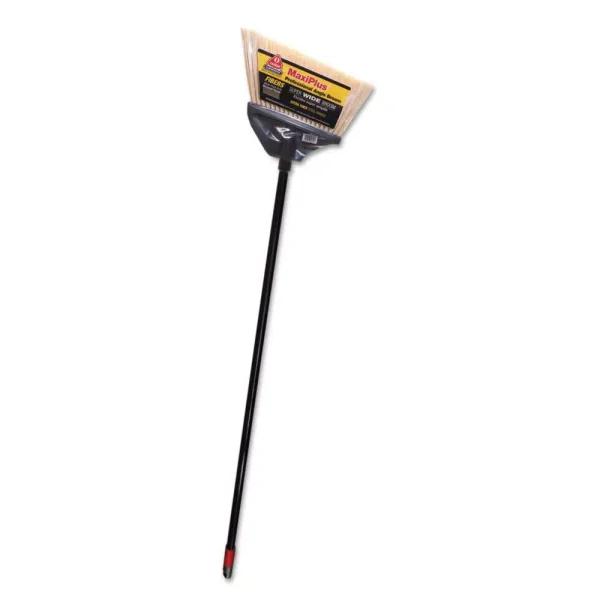 O-Cedar 51 in. Maxi-Angler Angle Broom with Black Handle (4-Pack)