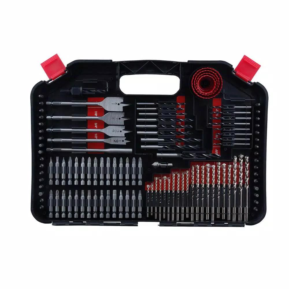 Worker The Worker 246-Piece Impact Drill and Drive Bit Set with Storage Case
