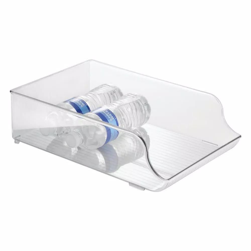 interDesign Fridge Binz Water Bottle Holder, Clear Gravity Feed Refrigerator Organizer