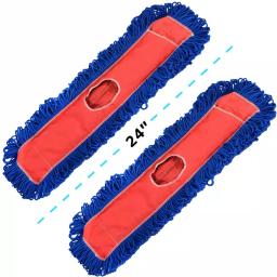 Alpine Industries 24 in. Microfiber Dust Dry Mop Replacement Head, 2-Pack thumbnail 2