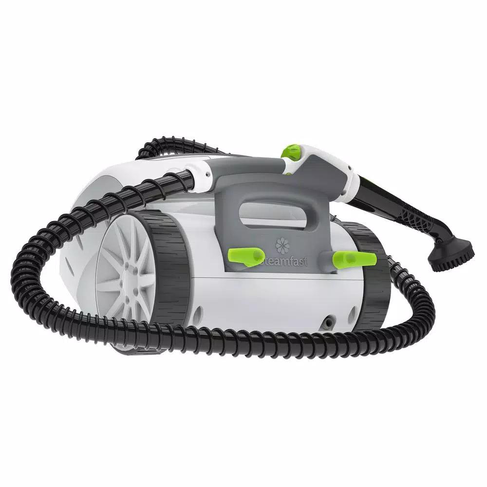 SteamFast SF-375 Deluxe Canister Steam Cleaner, 1500W, 48 oz. Tank, 18 Attachments