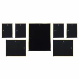 Stonebriar Collection Stonebriar Decorative Stamped Gold Metal Picture Frame Set, 7-Piece Gallery Wall Set thumbnail 3