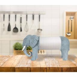 3R Studios Grey Elephant Shaped Freestanding Paper Towel Holder thumbnail 4