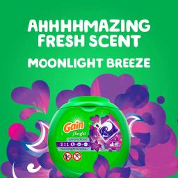 Gain Flings Moonlight Breeze Scent Laundry Detergent Pods, 16-Count (6-Pack) thumbnail 8