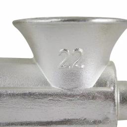 Chard Collection No. 22 Heavy-Duty Manual Meat Grinder, Black Stainless Steel thumbnail 2
