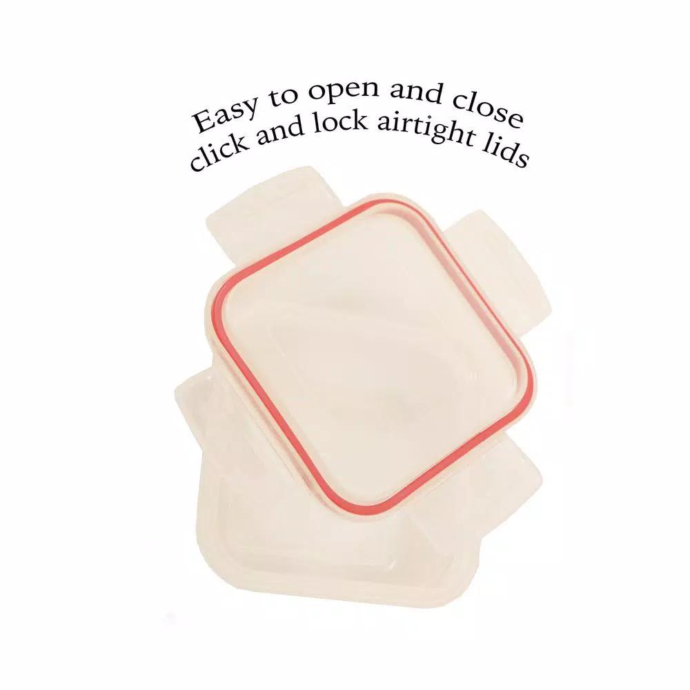Cook Pro 24-Piece Lock and Seal Food Storage Container Set with Airtight Lids