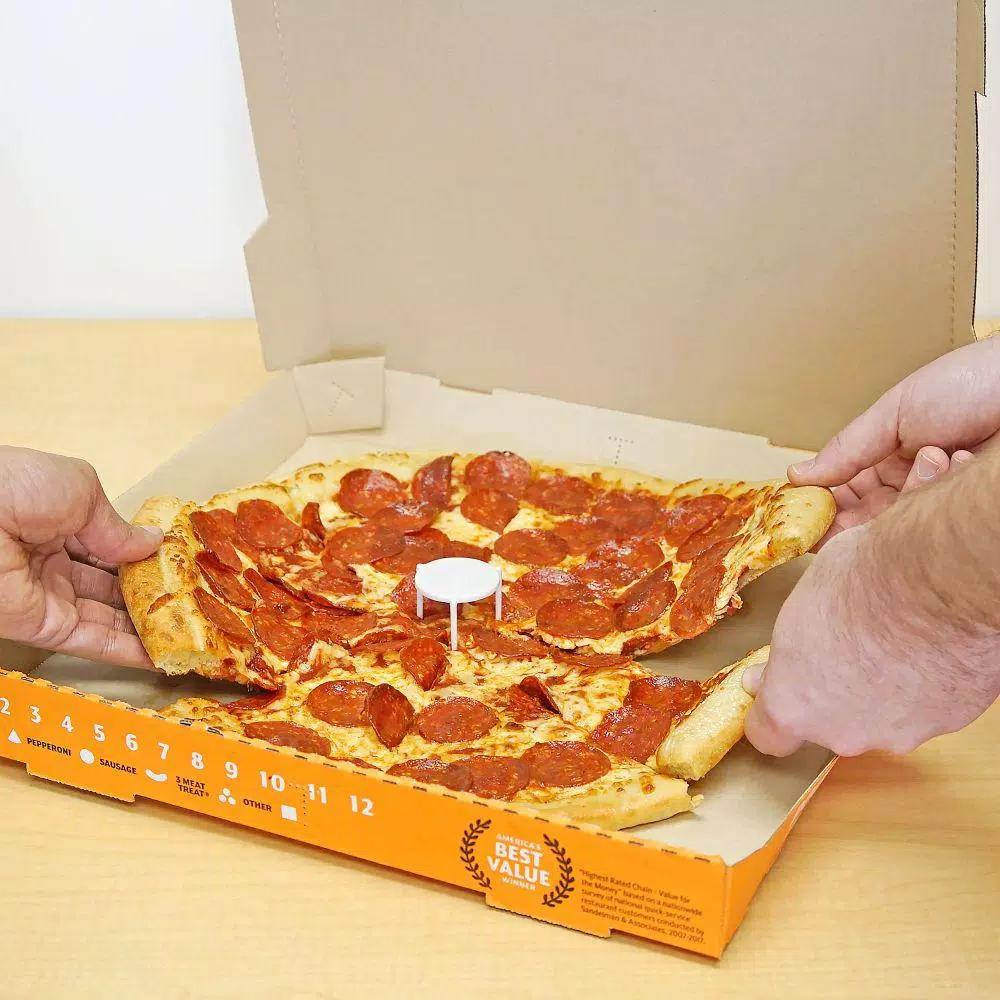 Southern Homewares Pizza Lid Savers, White Plastic Tripods (Set of 200)