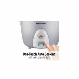 Panasonic Silver 3-Cup Automatic Rice Cooker with Glass Lid, Non-Stick Aluminum Pan, and Measuring Cup thumbnail 2
