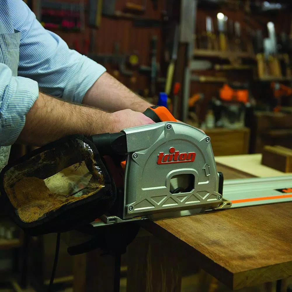 Triton TTS1400 1400W 110-Volt Plunge Track Saw with Keyless Blade Change