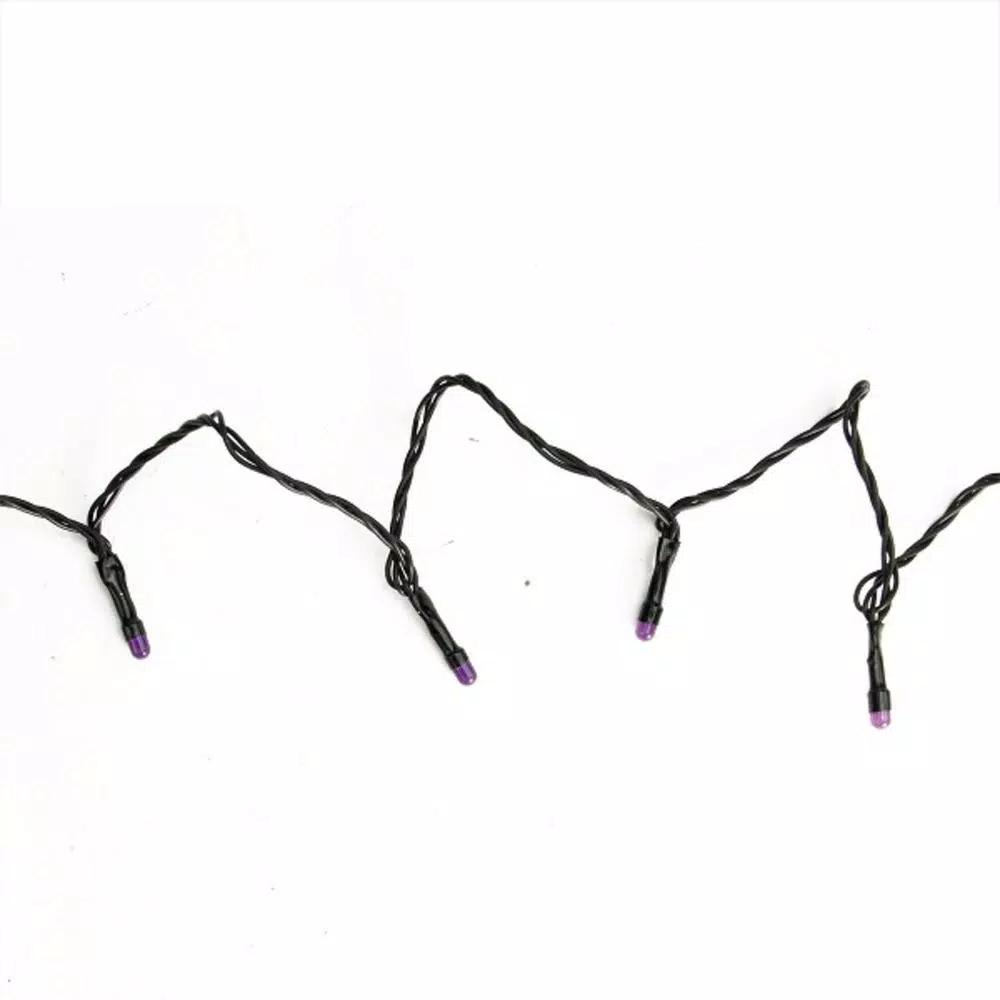 Northlight 5 in. LED Purple Micro Halloween String Lights, 15-Set, Battery Operated