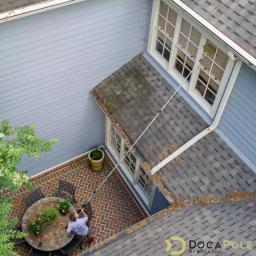 DocaPole 7 ft. to 30 ft. Telescoping Window Cleaning Kit with Dual Pivot Squeegee and Scrubber thumbnail 6