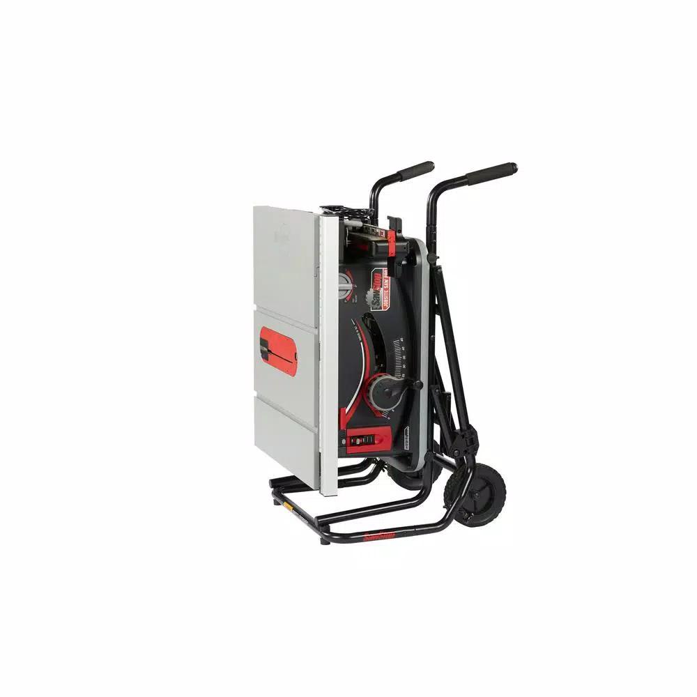 SawStop 10-Inch Jobsite Saw Pro 1.5 HP Table Saw with Mobile Cart Assembly