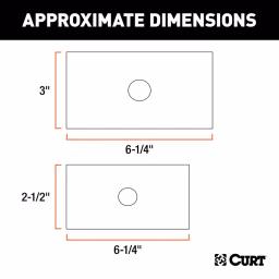 CURT Reducer Sleeve Set, 3 in. to 2-1/2 in. and 2 in. Receiver Adapters, 2-Piece Set thumbnail 1