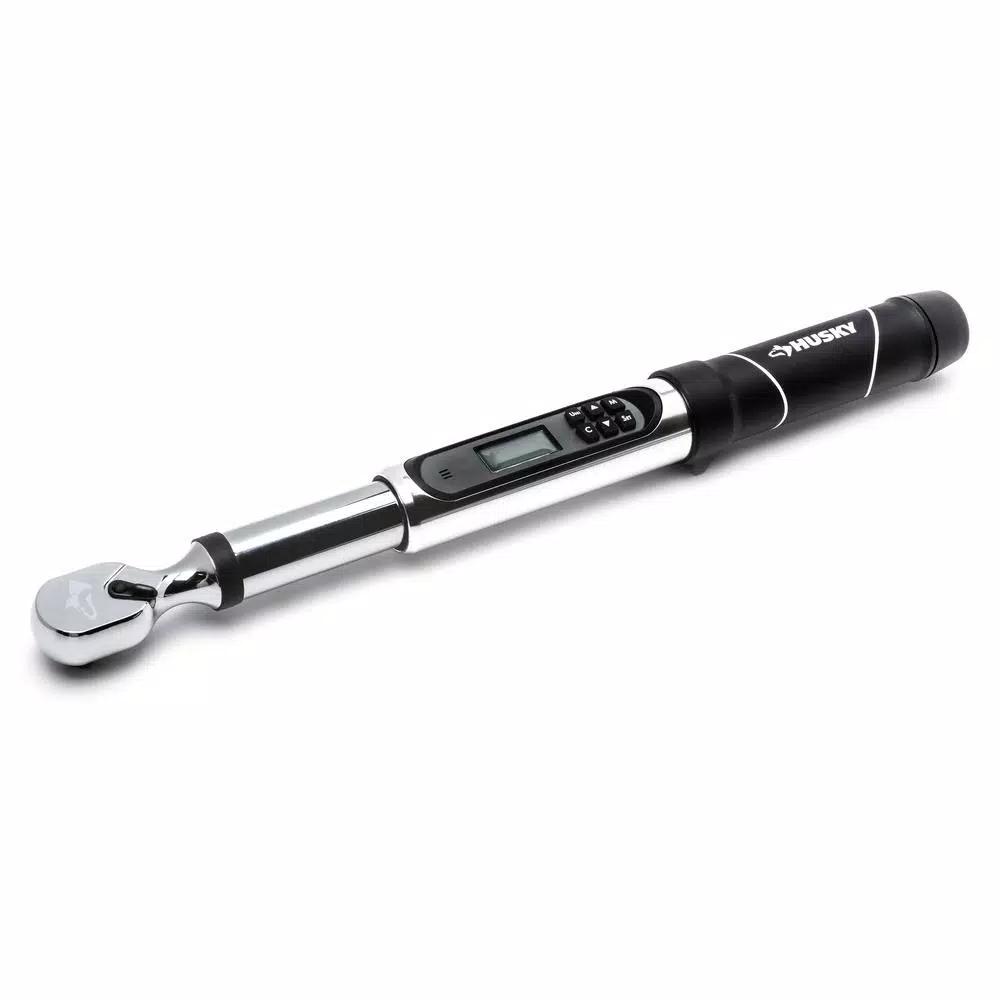 Husky 3/8 in. Drive Electronic Digital Torque Wrench with Angle Measurement
