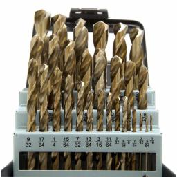 WEN 29-Piece Gold Oxide HSS Twist Drill Bit Set with Carrying Case thumbnail 2