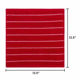 Unbranded Weymouth Home 16-Piece 100% Cotton Striped Chevron Weave Kitchen Dish Cloth Set thumbnail 2
