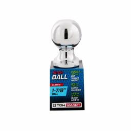 TowSmart 2,000 lb. Capacity Chrome Hitch Ball, 1-7/8 in. x 3/4 in. Shank thumbnail 2