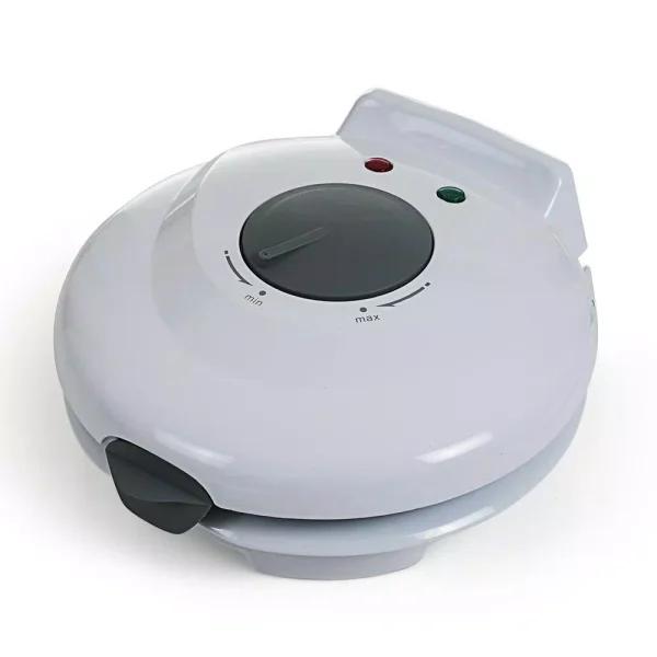 Chef Buddy Single Waffle Cone Maker, 7.5 inch Non-Stick Waffle Iron, White