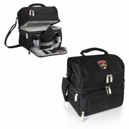 Picnic Time Pranzo Florida Panthers Black Insulated Lunch Bag and Picnic Tote with Cutlery Set thumbnail 2