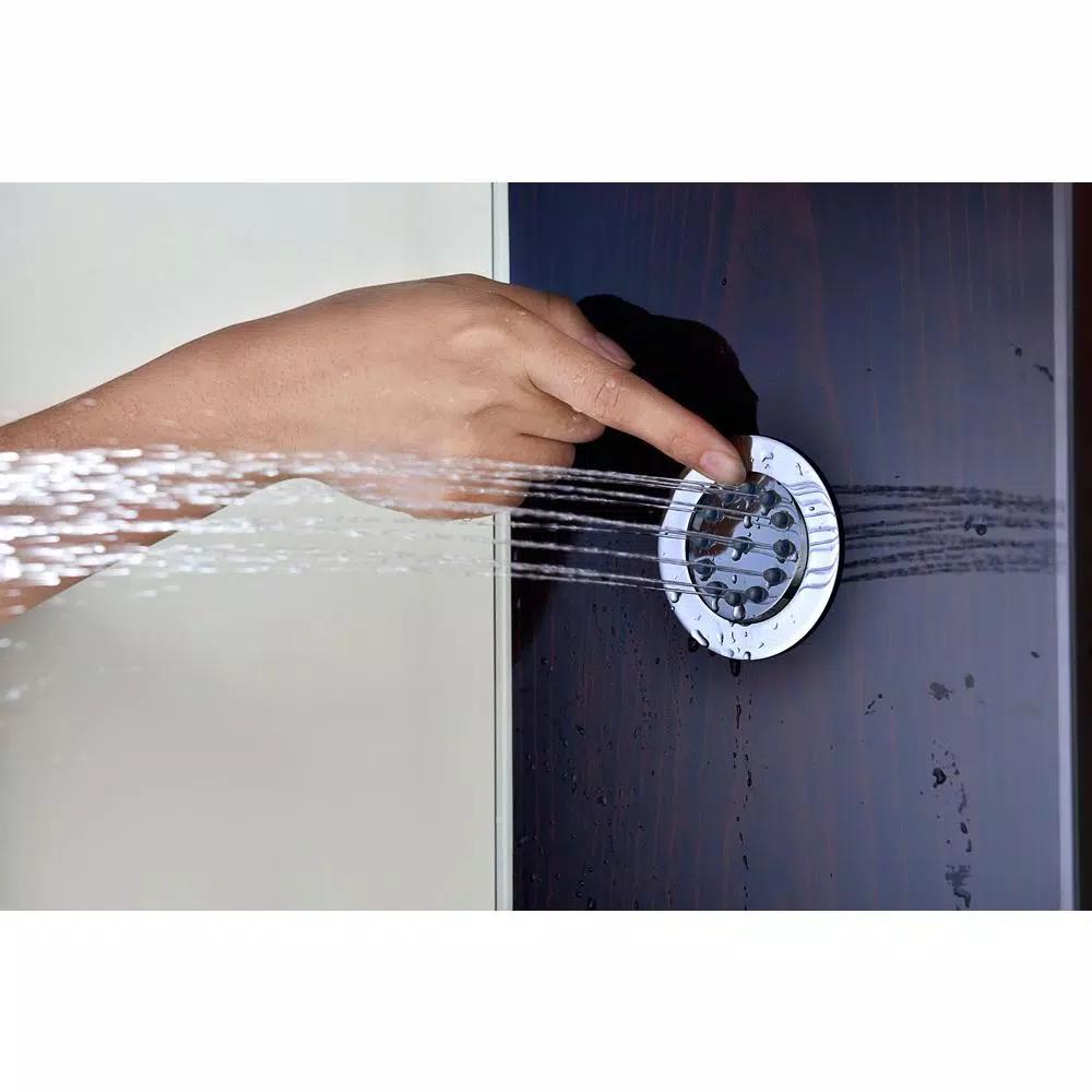 ANZZI Pure 59 in. 3-Jet Full Body Shower Panel System, Mahogany Deco-Glass with Heavy Rain Head & Handheld Sprayer