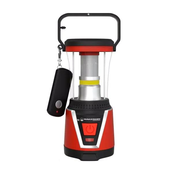 Wakeman Outdoors 2-in-1 LED Lantern and Detachable Flashlight, 450 Lumens, Red