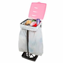 Wakeman Outdoors 13 Gal. Portable Pink Trash Bag Holder thumbnail 6