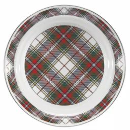 Golden Rabbit Highland Plaid 20 in. Enamelware Serving Tray thumbnail 1