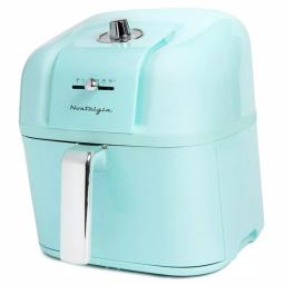 Nostalgia Classic Retro 7 Qt. Air Fryer, Aqua Blue thumbnail 1