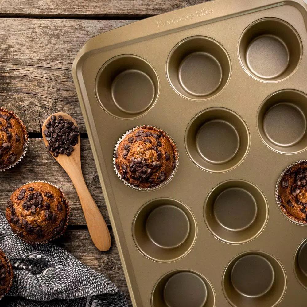 Kenmore Elite 12-Cup Nonstick Carbon Steel Muffin Pan