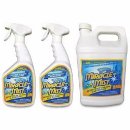MIRACLEMIST Instant Mold and Mildew Stain Remover Bundle - 1 Gal. Jug & Two 32 oz. Spray Bottles thumbnail 1