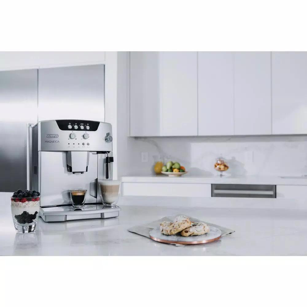 DeLonghi De'Longhi Magnifica Fully Automatic Espresso Machine with Manual Cappuccino Maker, Stainless Steel