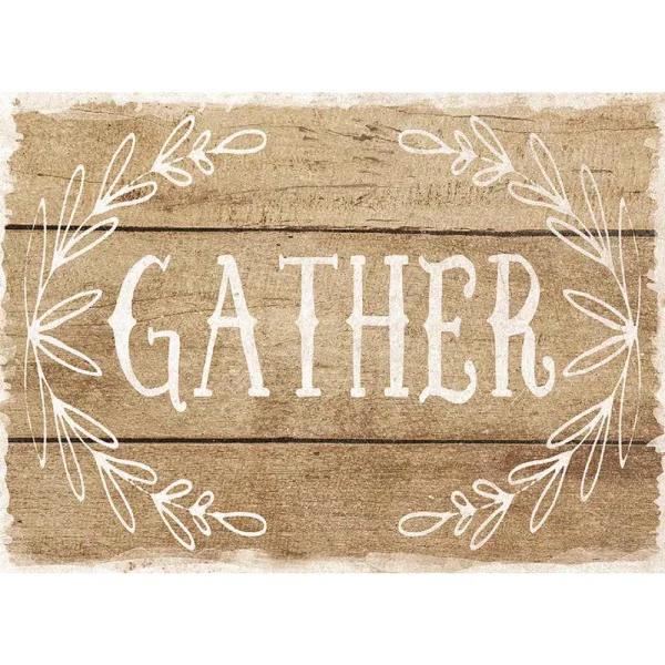 Morgan Home MHF Home Gather Brown Polypropylene Placemat Set, 18 in. x 13 in., 4-Pack