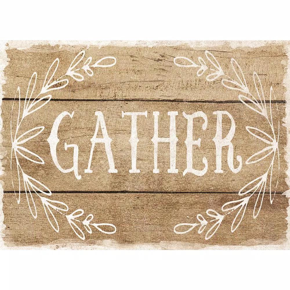 Morgan Home MHF Home Gather Brown Polypropylene Placemat Set, 18 in. x 13 in., 4-Pack