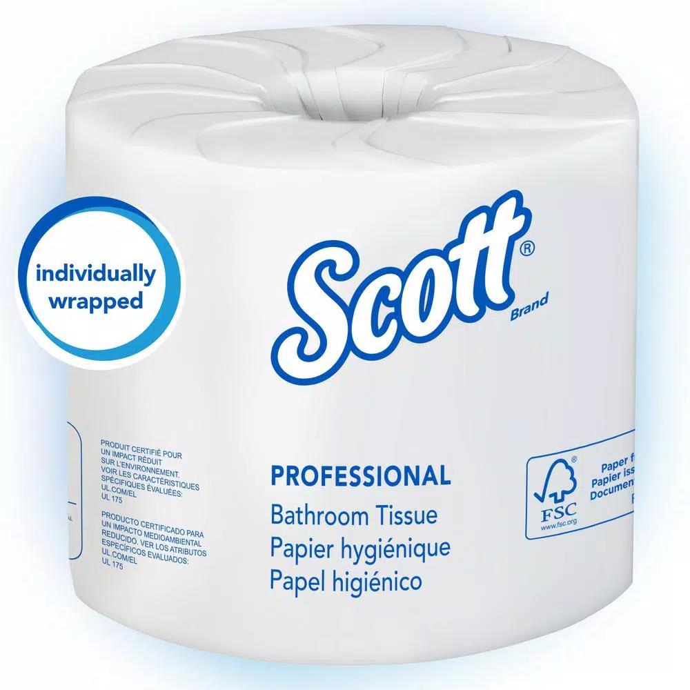 Scott Eco-Friendly 2-Ply Recycled Toilet Tissue, 506 Sheets per Roll, 80 Rolls per Carton
