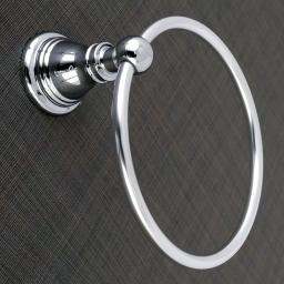 Kingston Brass Classic 4-Piece Polished Chrome Bath Hardware Set - Transitional Style thumbnail 7