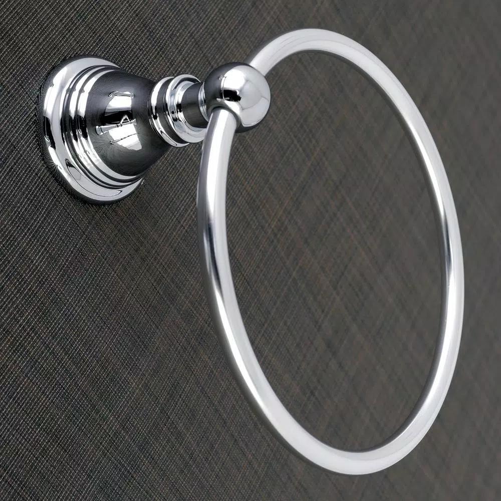Kingston Brass Classic 4-Piece Polished Chrome Bath Hardware Set - Transitional Style
