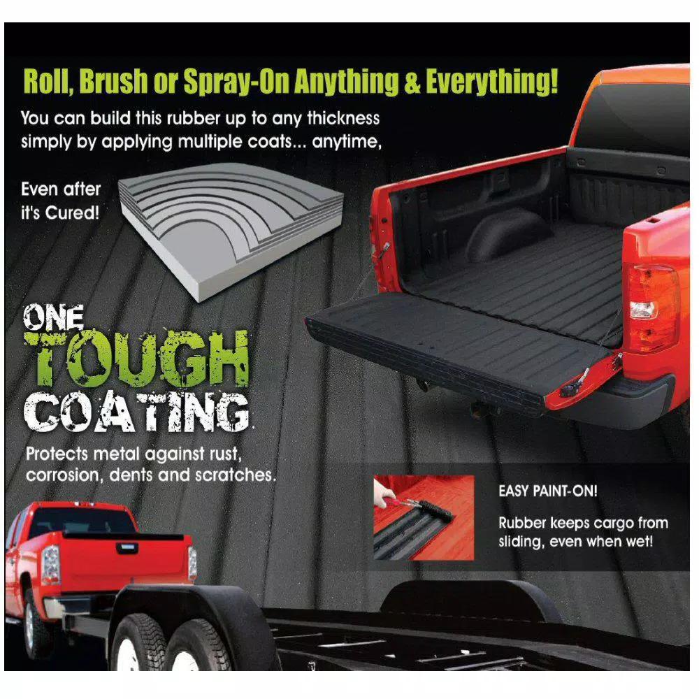 Bullyliner Water Based Rubber Truck Bed Liner, Burnt Red (4-Box Pack)