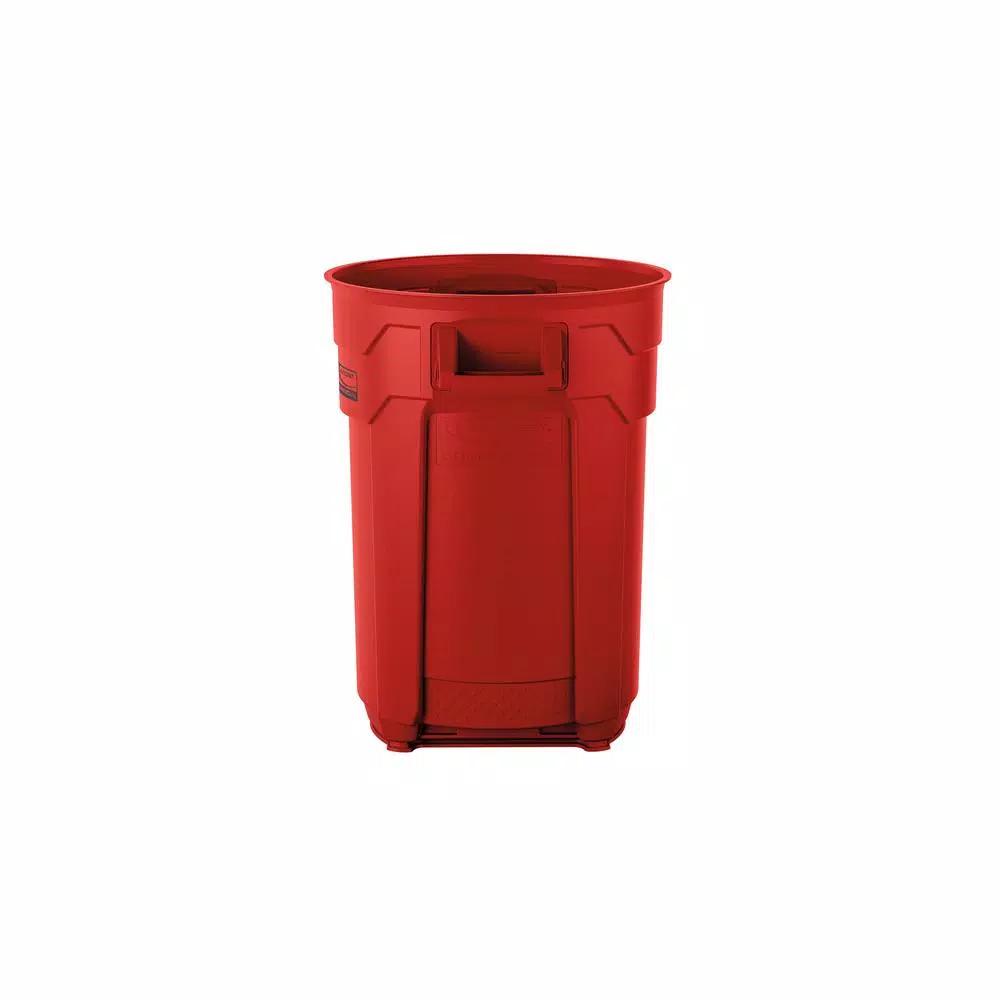 Suncast Commercial Suncast 32 Gal. Red Commercial Resin Utility Trash Can