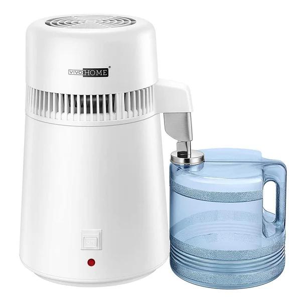 VIVOHOME 16-Cup Water Distiller Machine, 4L Countertop Water Purifier with Carbon Filter for Home and Office