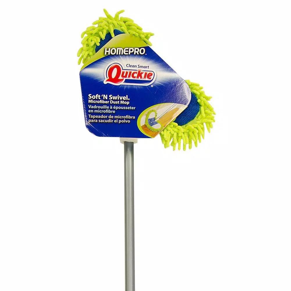 Quickie Swivel Soft Microfiber Dust Mop with 360° Swivel Head
